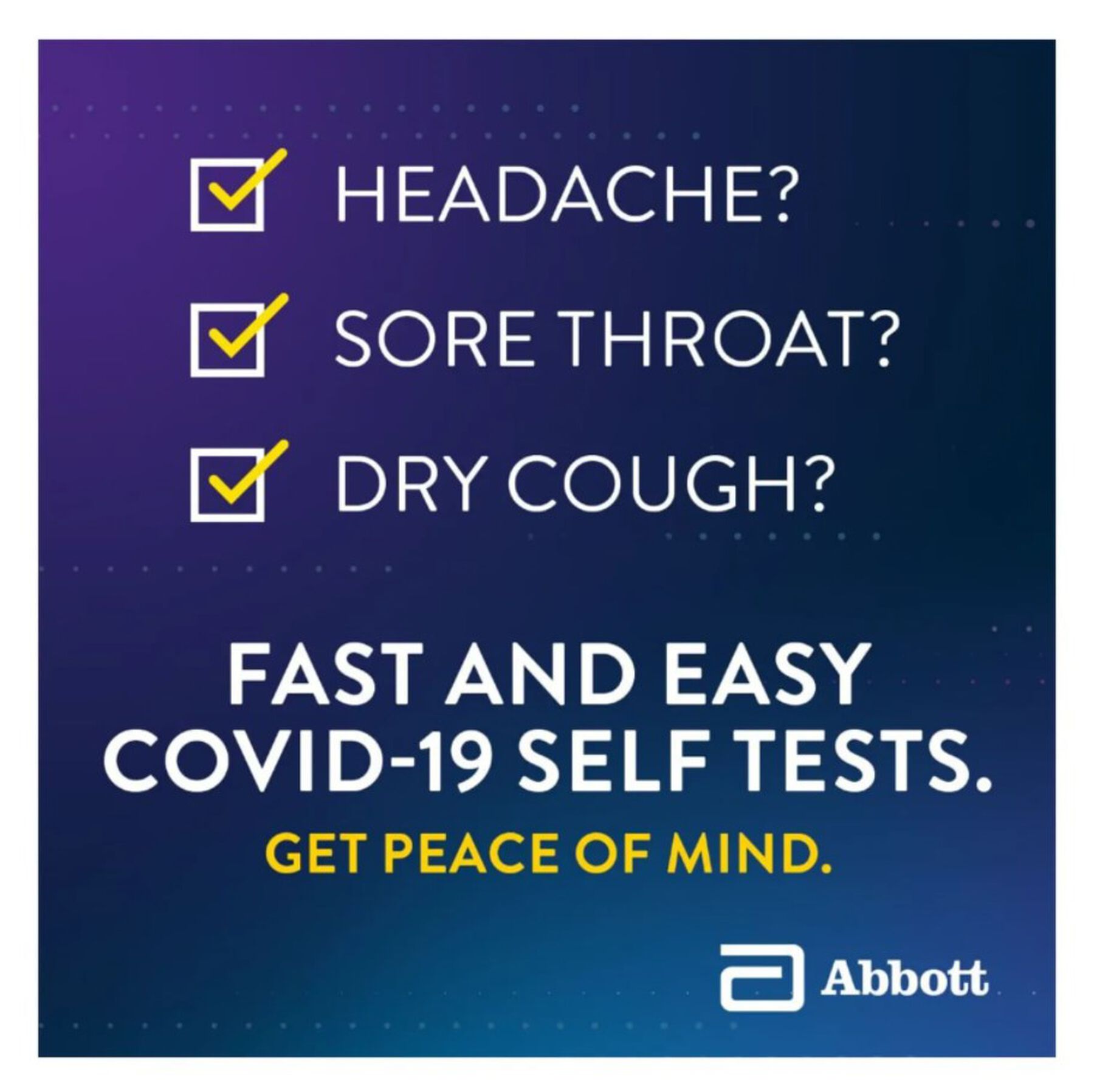 Abbott BinaxNow Covid19 Antigen Self Test